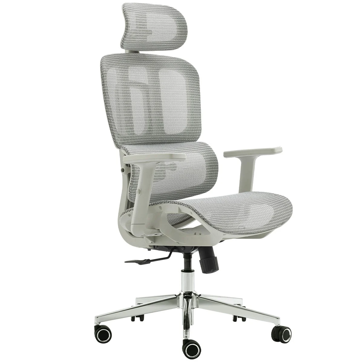 Cadeira de Escritório Dr. Office Business, Mesh, 2D, Ajustável, Suporta até 120kg, Cinza, DR-CH-BNN2DGF