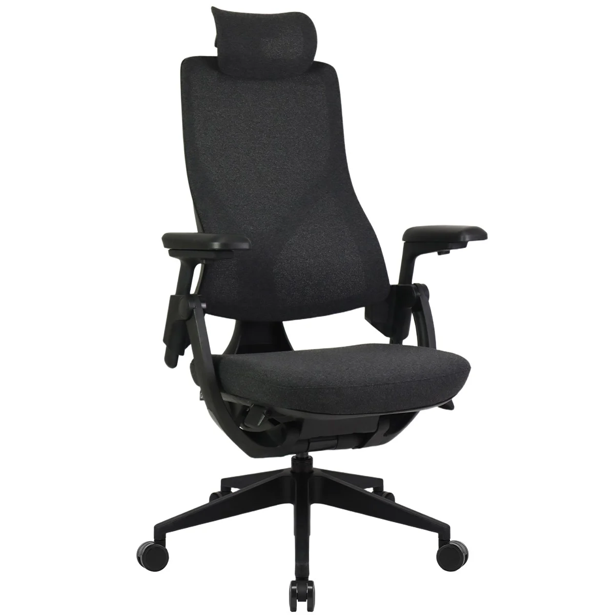 Cadeira de Escritório Dr. Office Adapt Plus, Ajustável, Tecido, 3D, Reclinável, Preta, DR-CH-APR3DBF