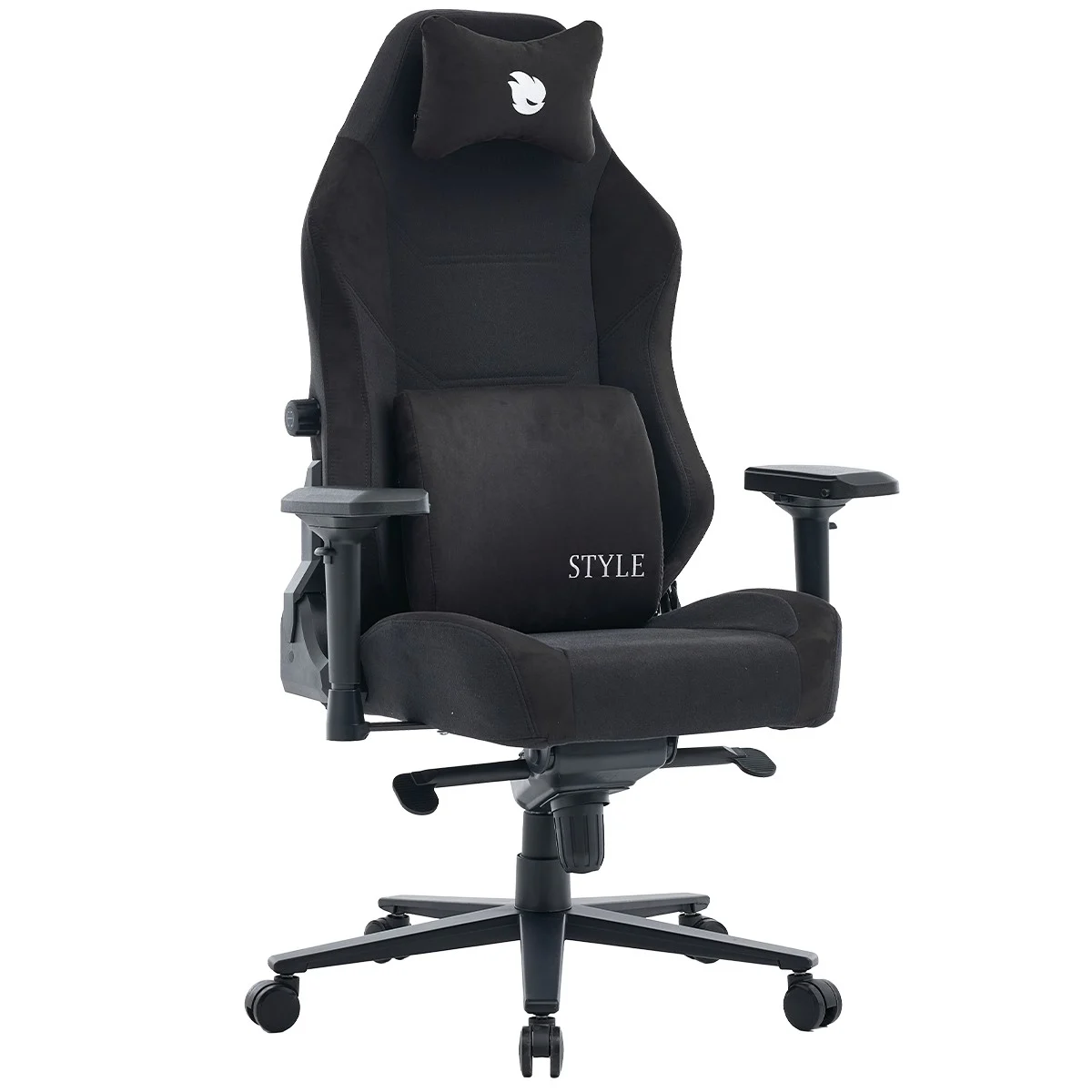 Cadeira Gamer Terabyte New Style, Reclinável, 4D, Tecido, Preta e Branca, TR-CH-NSR4DBWF